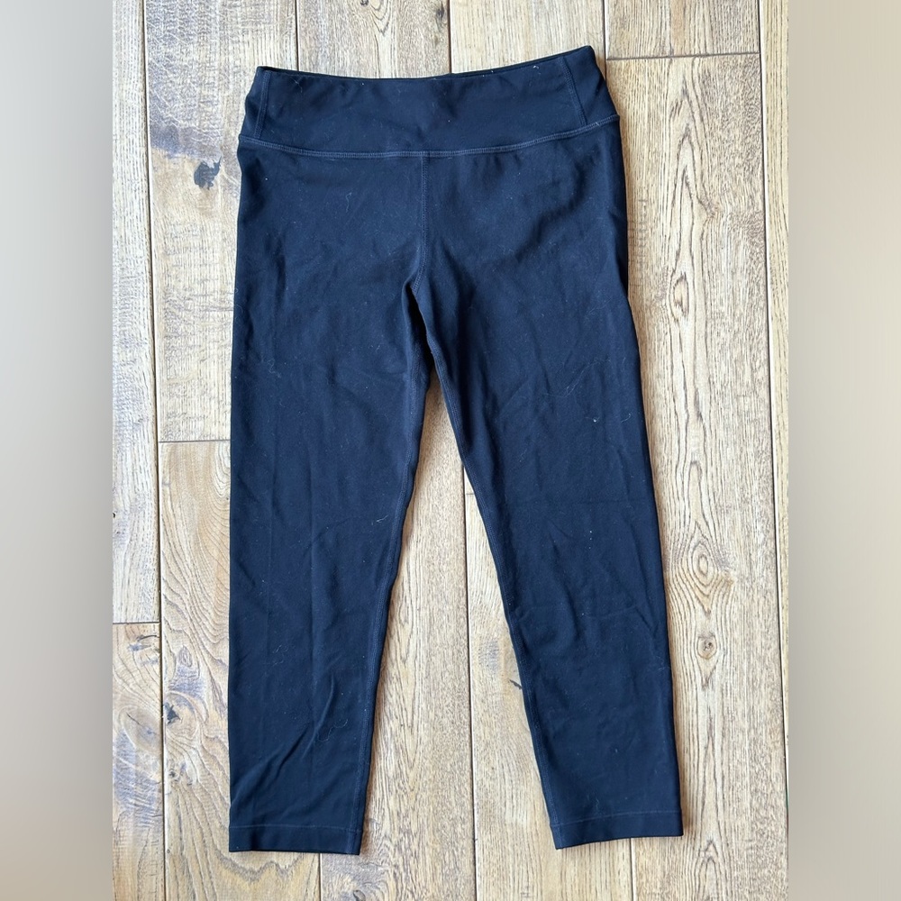 Athleta Girl Black Cropped Leggings size Large 12
